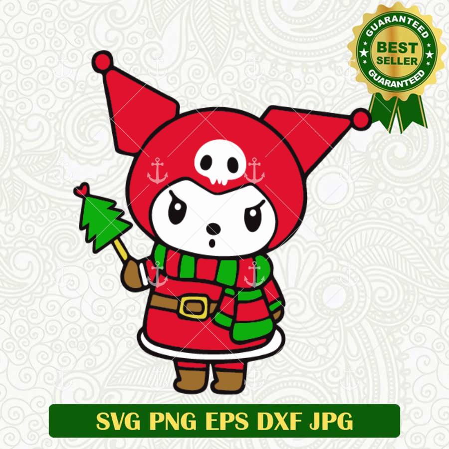 Kuromi Christmas SVG, Hello Kitty Kuromi Winter Christmas SVG PNG