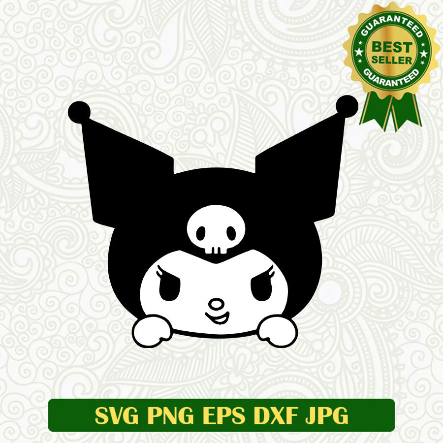 Kuromi SVG, Kuromi anime SVG, Kuromi face SVG file Lightberty