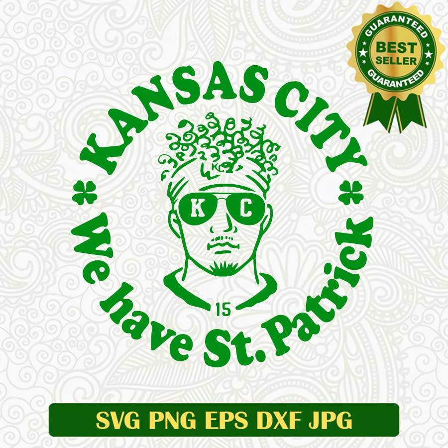 Saint Patrick Mahomes SVG PNG DXF, Chiefs SVGs