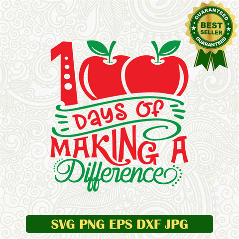 100 Days Making Difference SVG