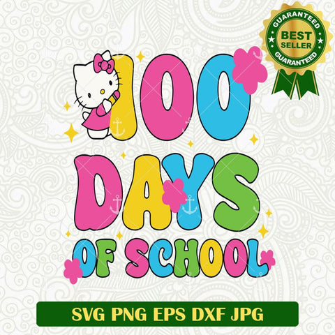 100 Days Of School Hello Kitty SVG