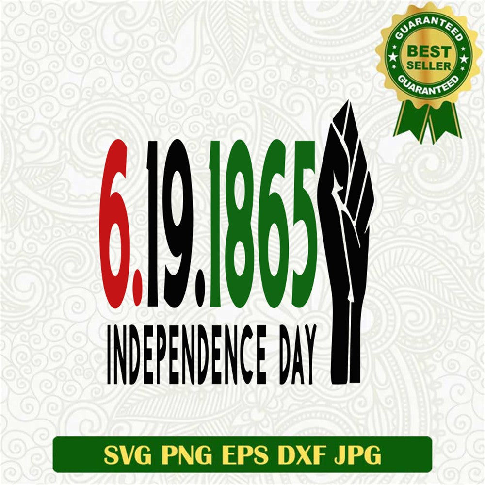 1865 Juneteenth Independence Day Svg