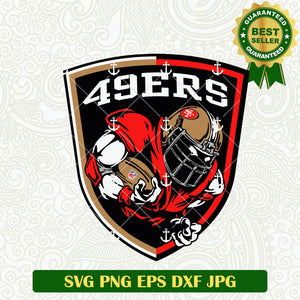 49ers NFL Shield Players SVG