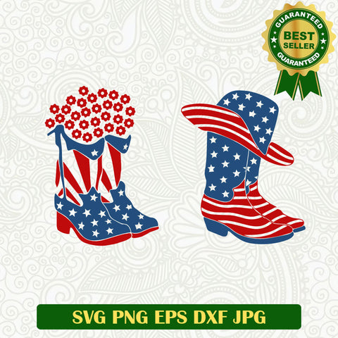 4th Of July Boots America SVG, America Independence Day SVG PNG