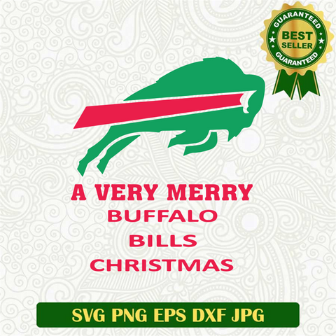 A Very Merry Buffalo Bills Christmas SVG