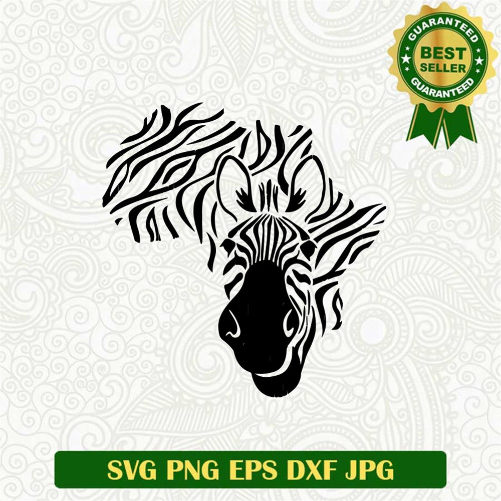 Africa Zebra Svg