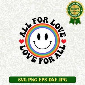 All for Love Svg