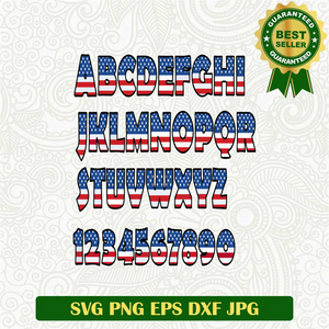 America Alpha Bet Svg