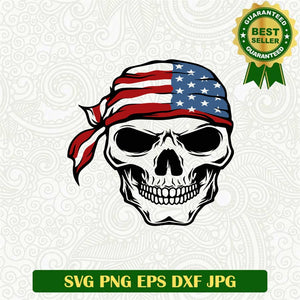 America Skull Svg