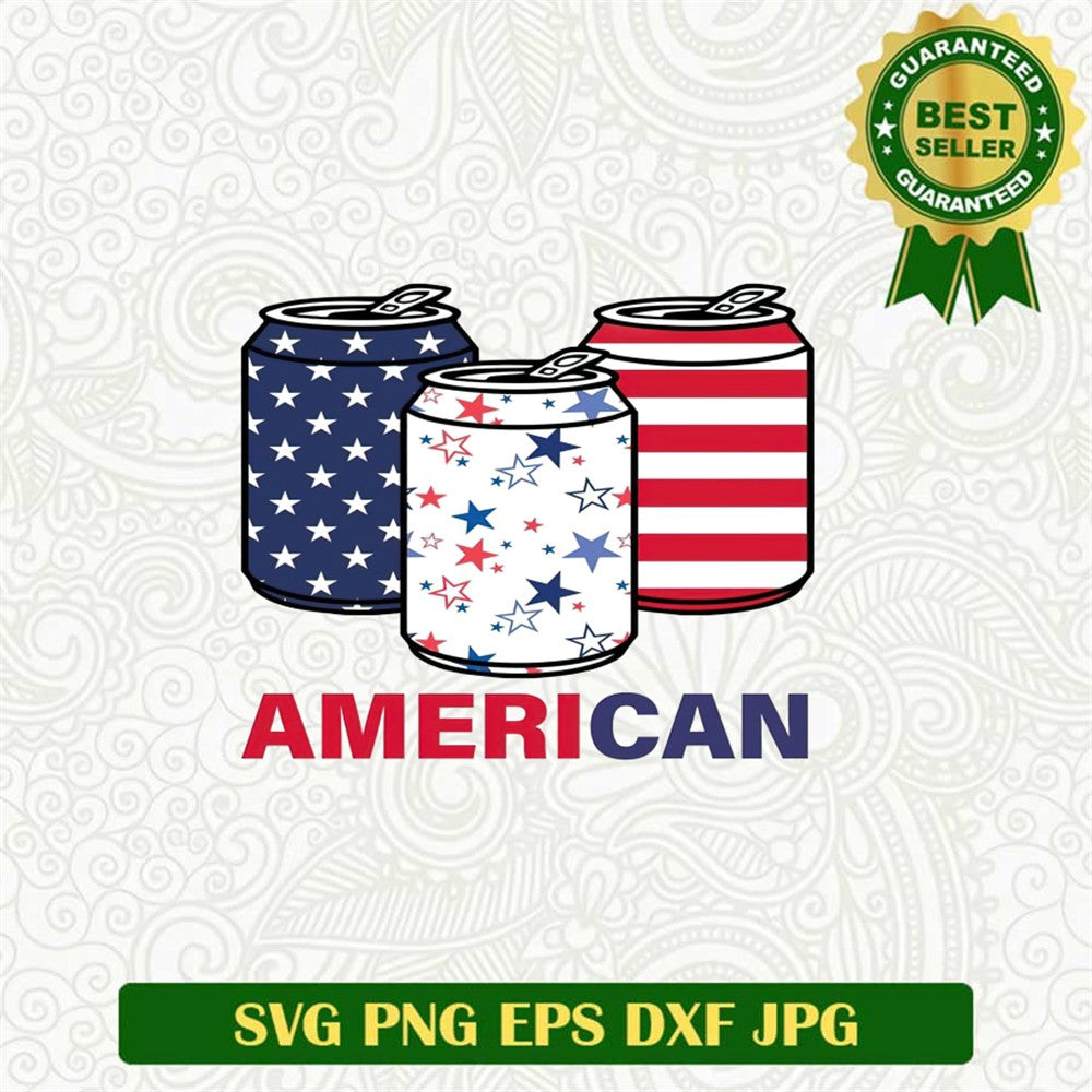 American Beer Can Svg