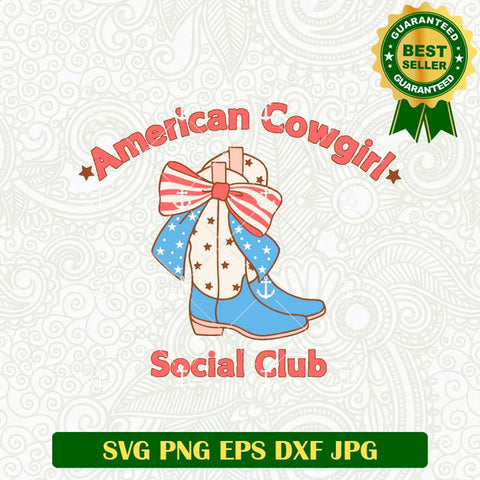 American Cowgirl Social Club SVG