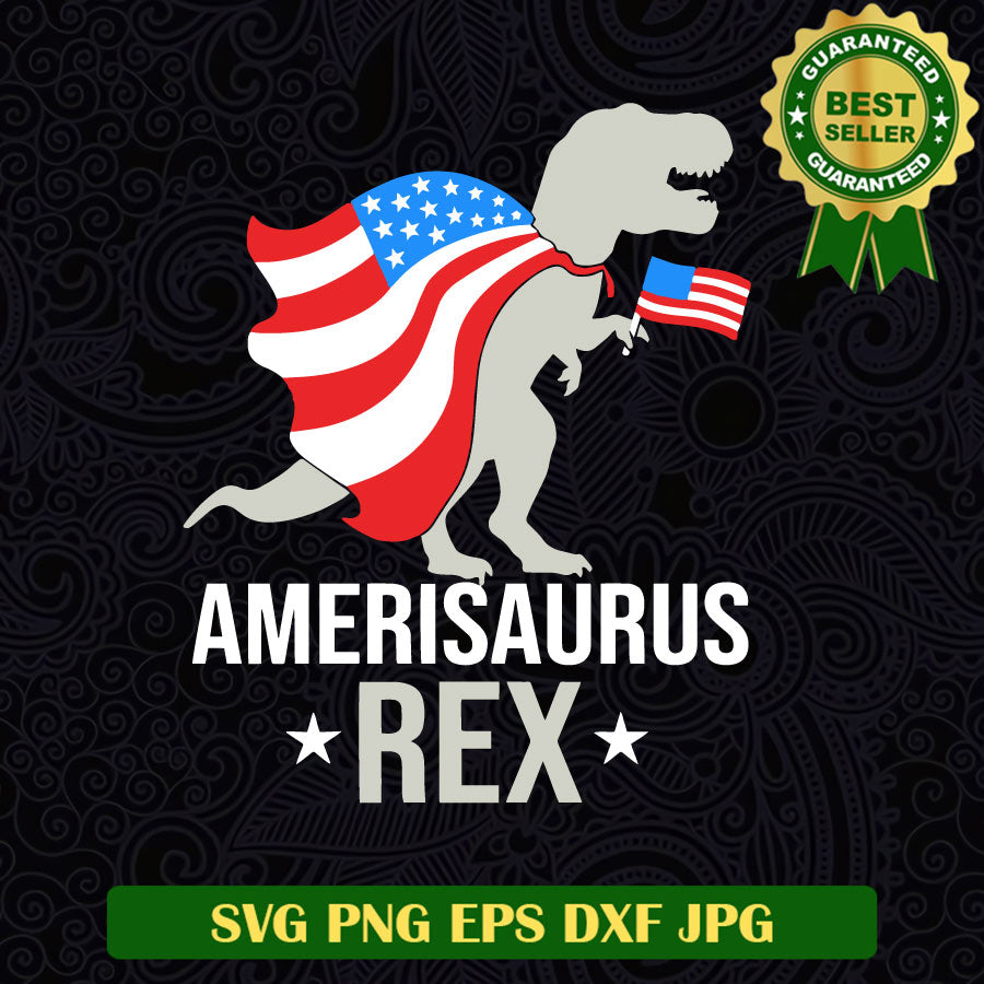 Amerisaurus Rex Independence Day SVG, T rex 4th of July SVG PNG cut file