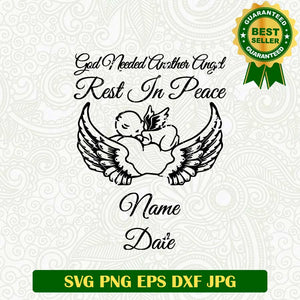 Angel Baby Memorial Svg