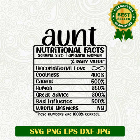 Aunt Life SVG