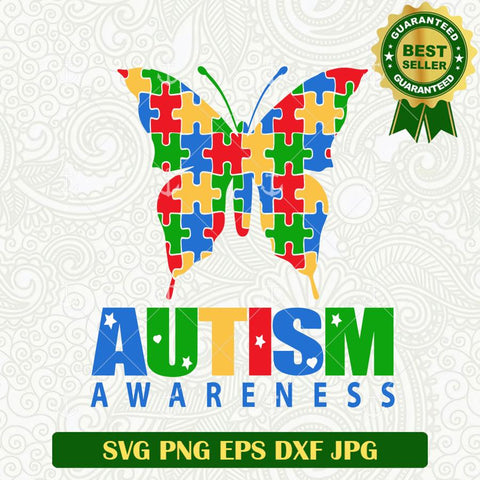 Autism Awareness Bufterfly SVG