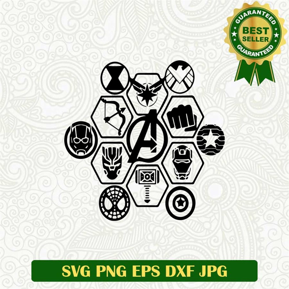 Avengers Superheroes Logo Svg