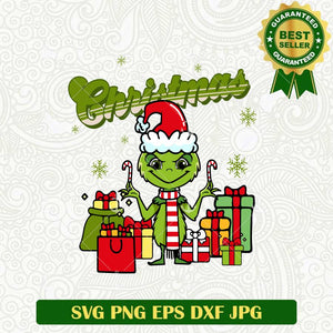 Baby Grinch Christmas Gift SVG