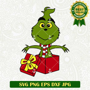 Baby Grinch Gift Christmas SVG