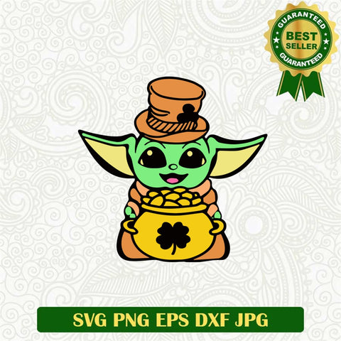 Baby Yoda Star Wars St Patrick Day Svg