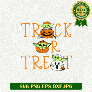 Baby Yoda Trick Svg