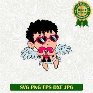 Bad Bunny Cupid Valentine Svg