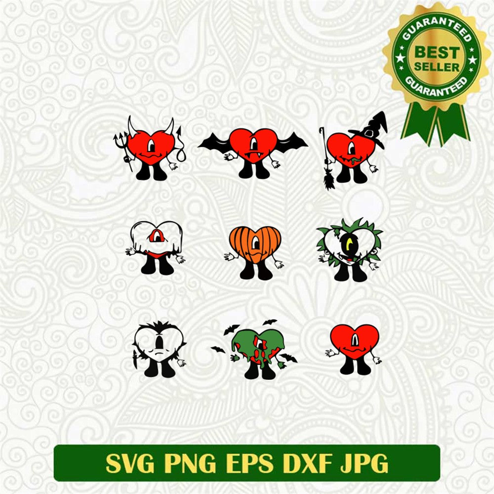 Bad bunny Halloween bundle SVG