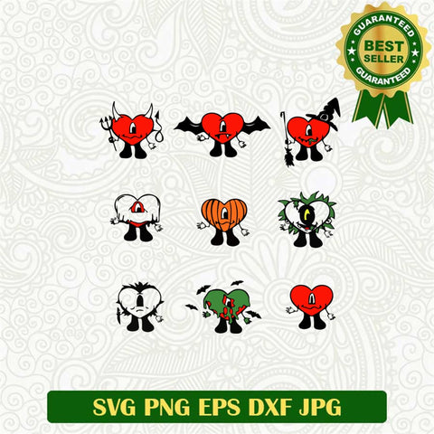 Bad bunny Halloween bundle SVG