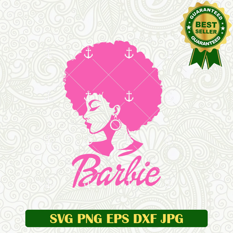 Barbie Afro Woman SVG
