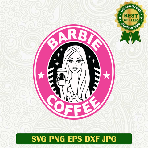 Barbie Coffee Logo SVG