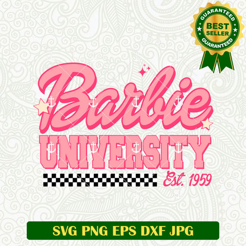 Barbie University Est 1959 SVG