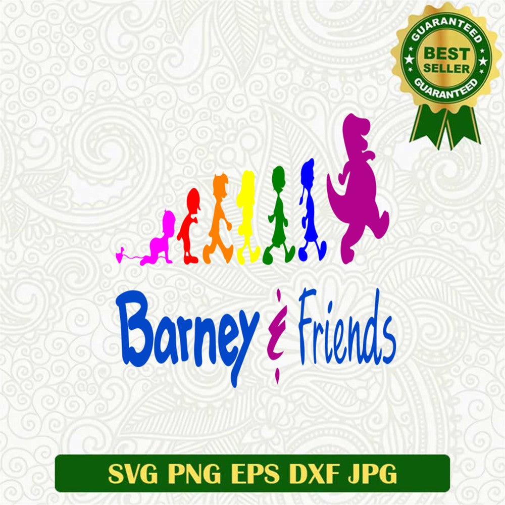 Barney and friends logo SVG