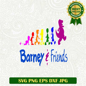Barney and friends logo SVG