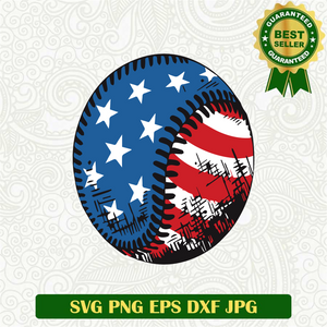 Baseball America Flag SVG