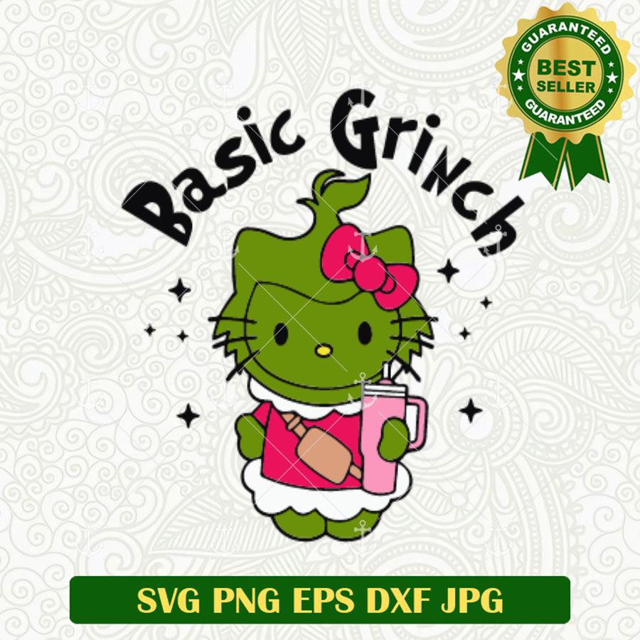 Basic Grinch Hello Kitty SVG