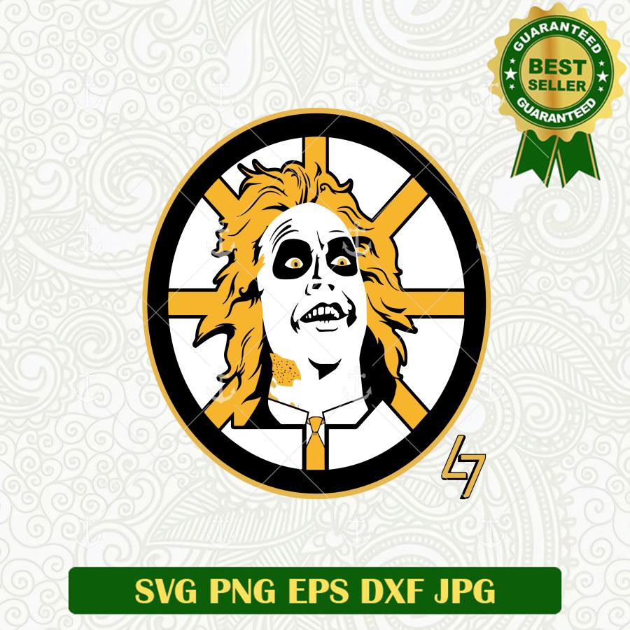 Beetlejuice Boston Bruins Hockey Logo SVG