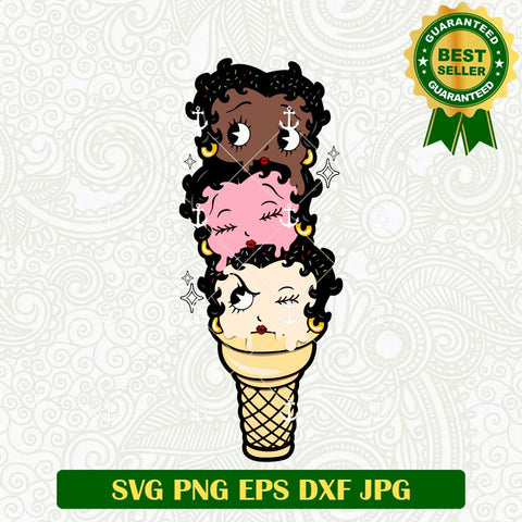 Betty Boop Ice Cream SVG
