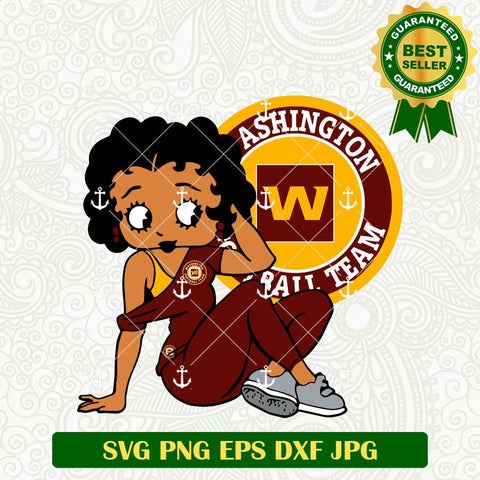Betty Boop Washington Commanders SVg