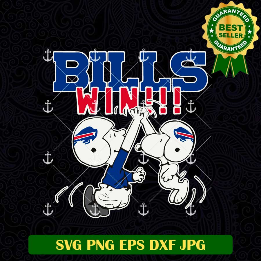 Bills Win Snoopy NFL SVG
