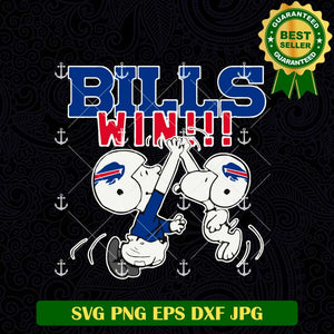Bills Win Snoopy NFL SVG