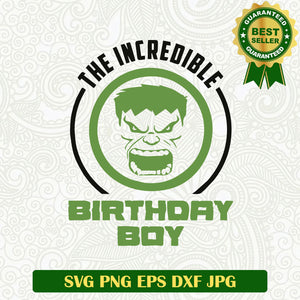 Birthday Boy Hulk SVG, Superheroes Birthday Boy SVG PNG