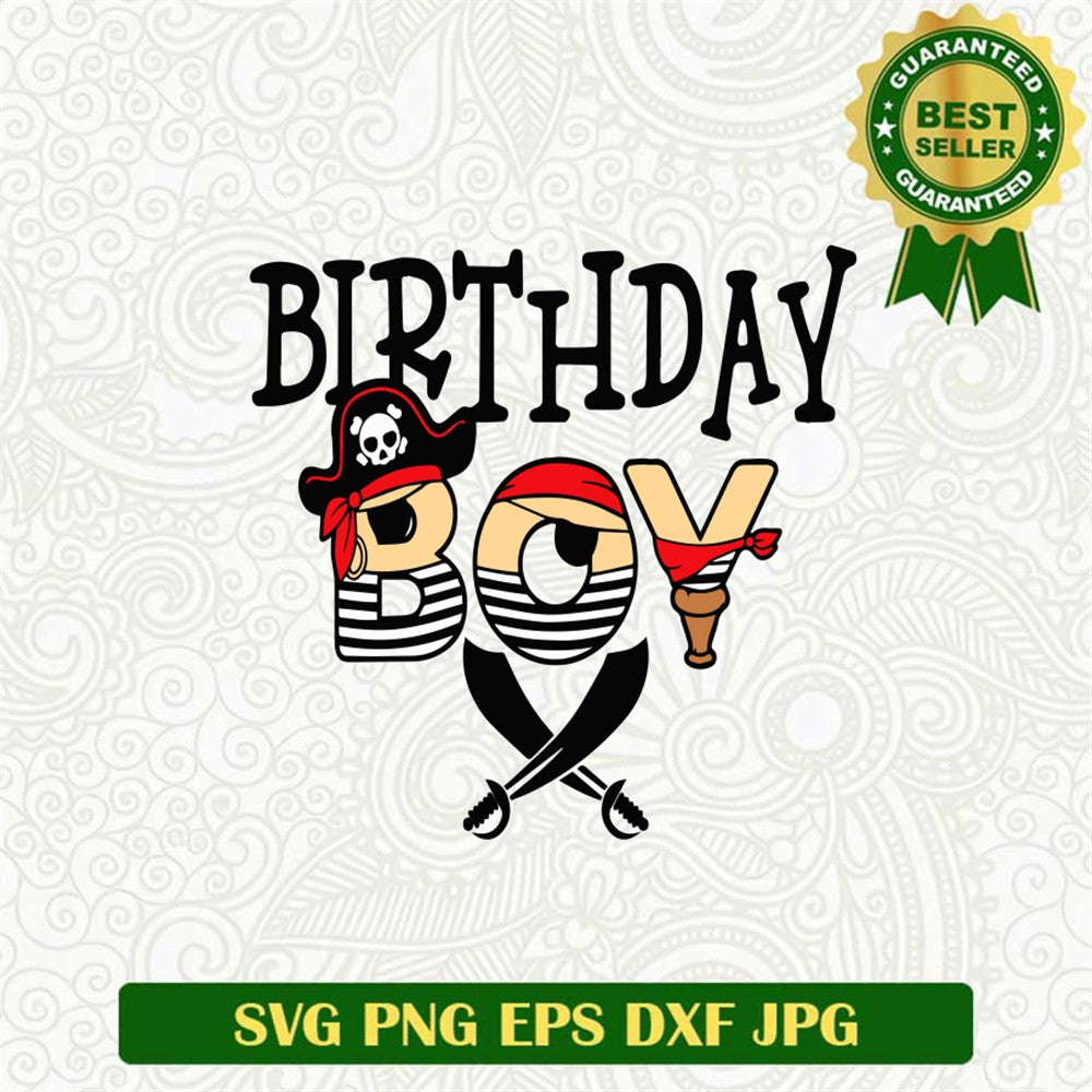 Birthday Boy Pirate Svg