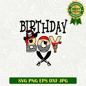 Birthday Boy Pirate Svg