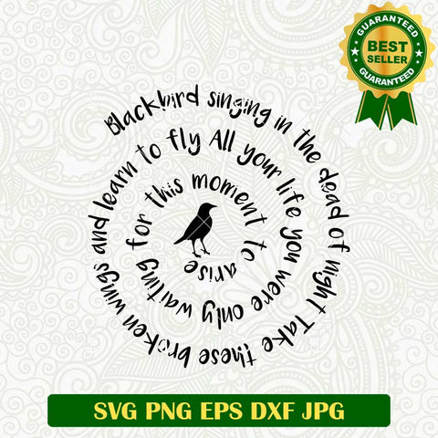 Black Bird Singing SVG