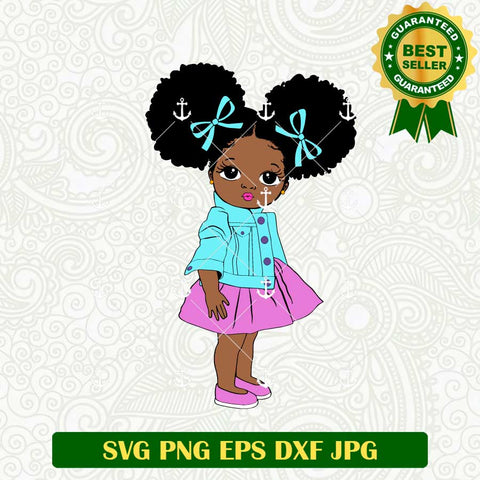Black Girl Afro SVG