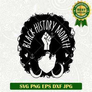 Black History Month Afro SVG