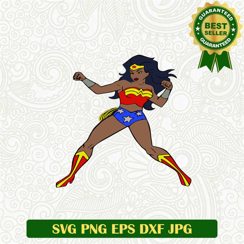 Black Wonder Woman Svg