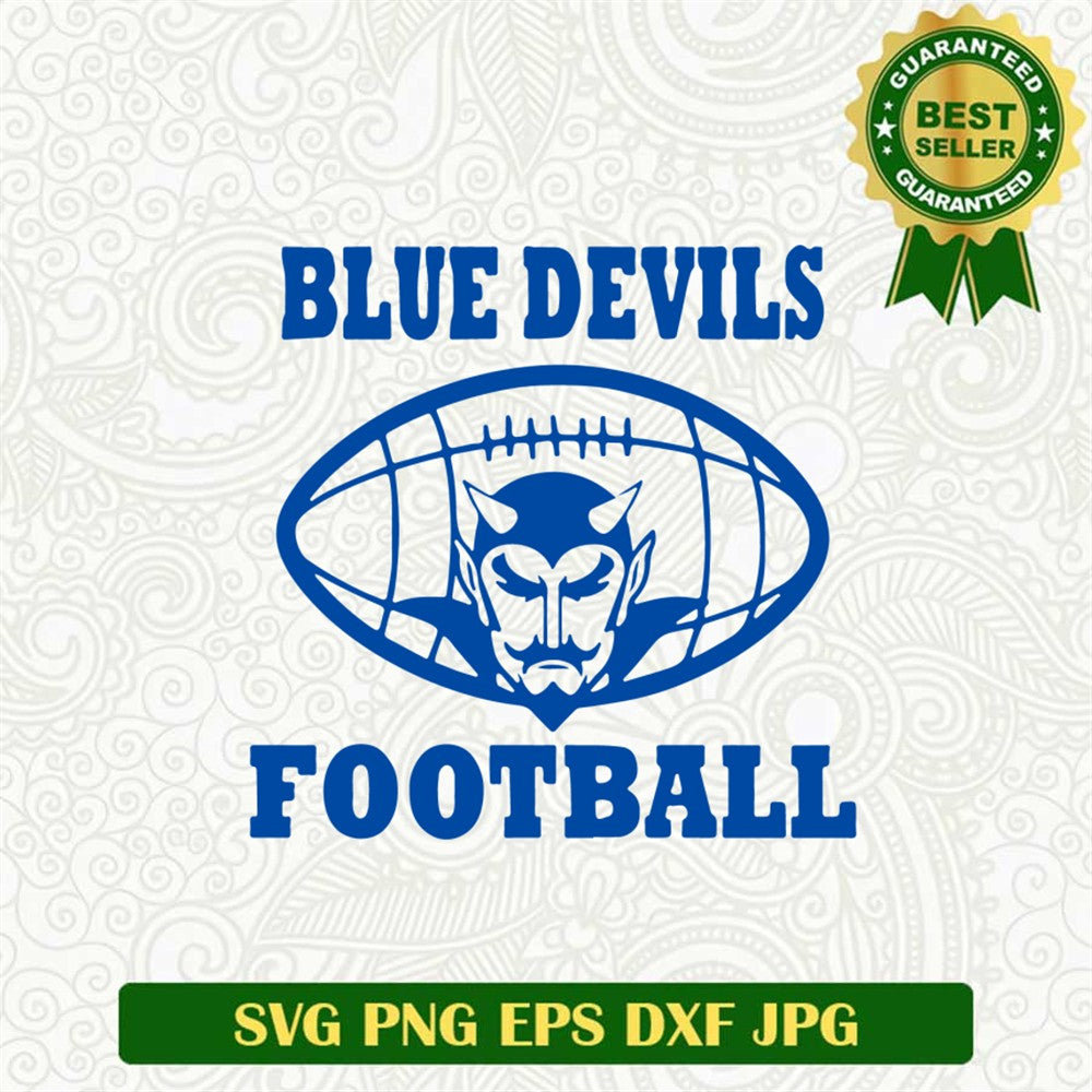 Blue Devils Football Svg