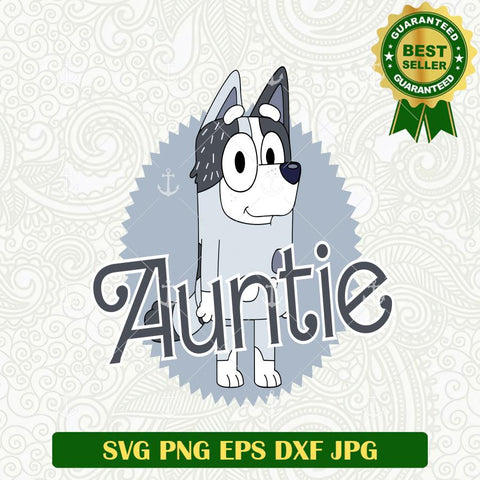 Bluey Auntie SVG