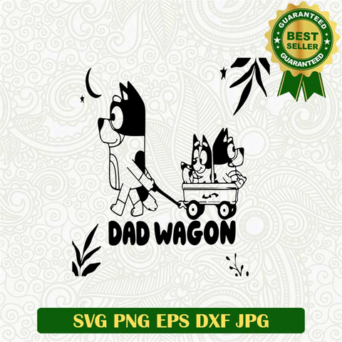 Bluey Dad Wagon SVG