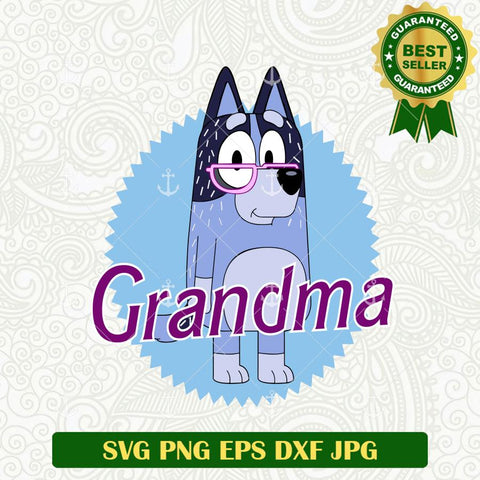 Bluey Grandma SVG